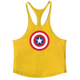 Captain America Bodybuilding Sleeveless Shirt