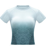Pink and Gray Fitness T-shirts