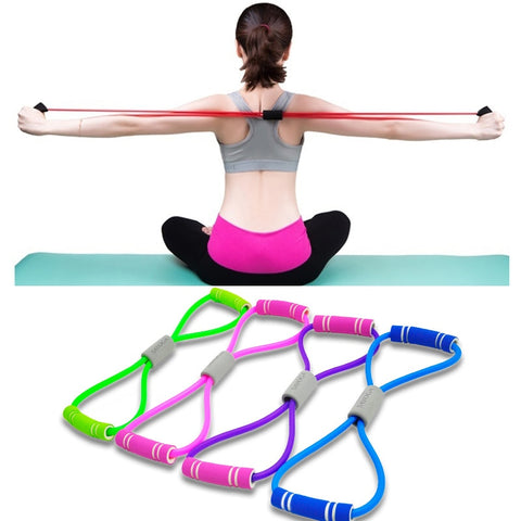 Chest Expander Rope Workout Muscle Fitness Rubber Elastic Bands