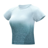 White and Blue Fitness T-shirts